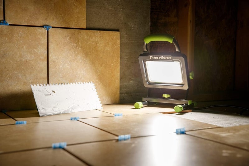 POWERSMITH 7,000 Lumen Portable LED Work Light with Metal Stand and Housing, Sealed On/Off Switch, and 5 Year Warranty (PWLS070H) - Image 2